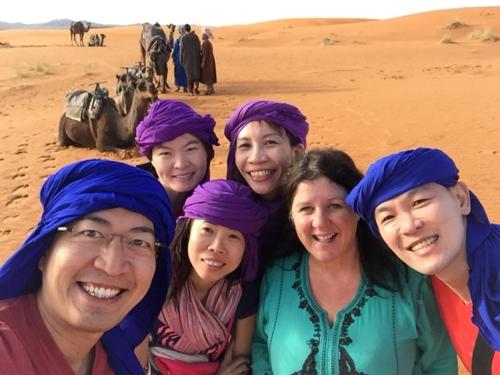 Sara and our fun-loving Singaporean visitors.