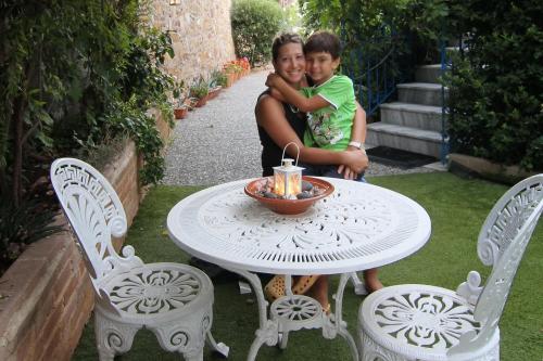 Owner/manager and her son