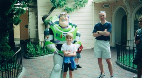 Kevin, Kimberley, and Buzz Lightyear