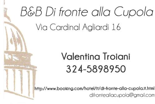 Di fronte alla cupola