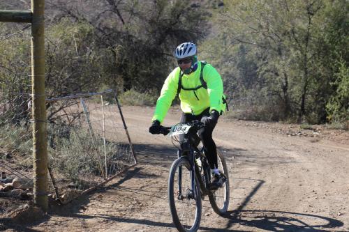 Christiaan on his MTB