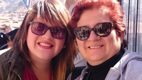 Ana Cecilia y mi hija Lourdes