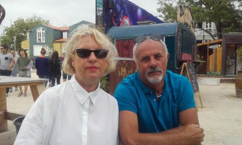 lydia et fabrice propriétaires du mobilhome sur le camping cap soleil